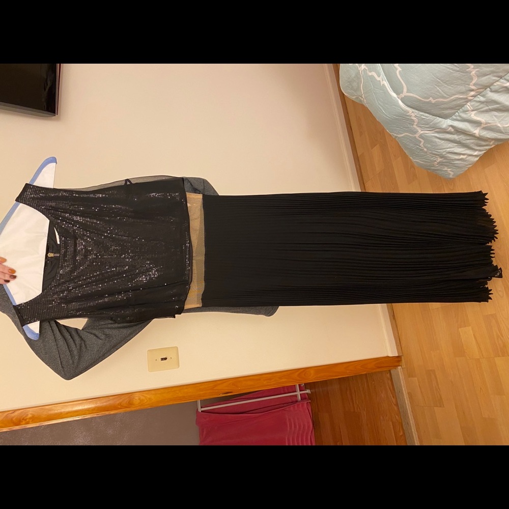 Bailey44 sequin/mesh long dress sz large - Picture 1 of 8